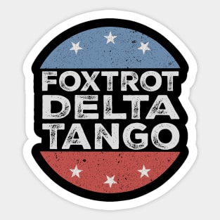 Foxtrot-Delta-Tango Sticker